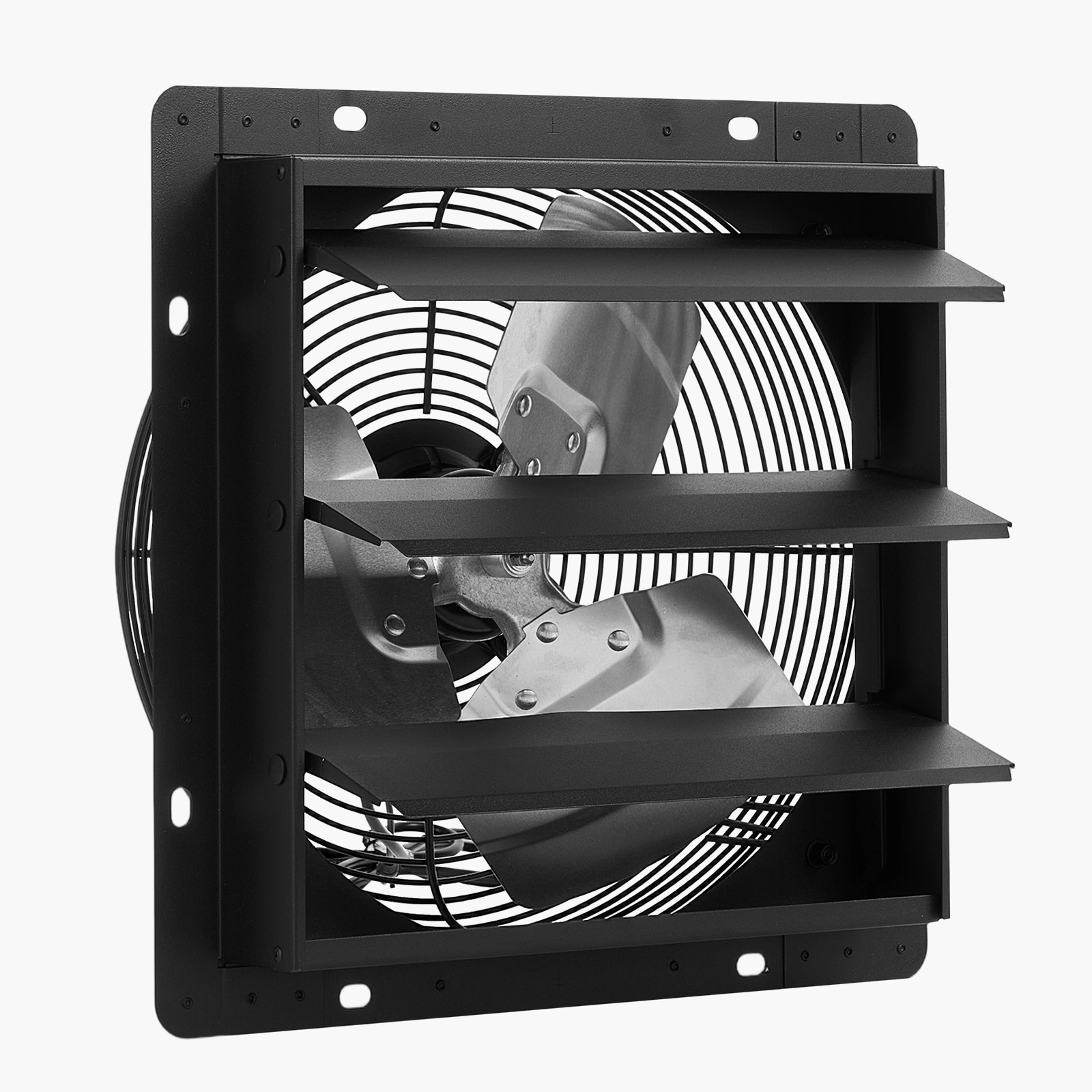 Wall Mounted Shutter Exhaust Fan With Smart Speed And Timer_voghion.com